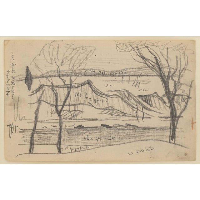 American Oscar F. Bluemner Landscape Scenes Graphite, 2 For Sale - Image 3 of 12
