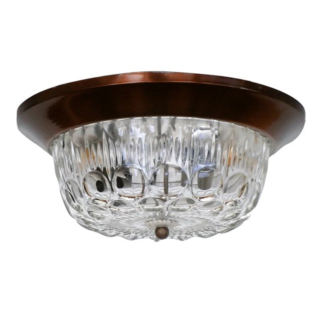 Mid-Century Italian Flush Mounts, 1950s, Set of 2 For Sale