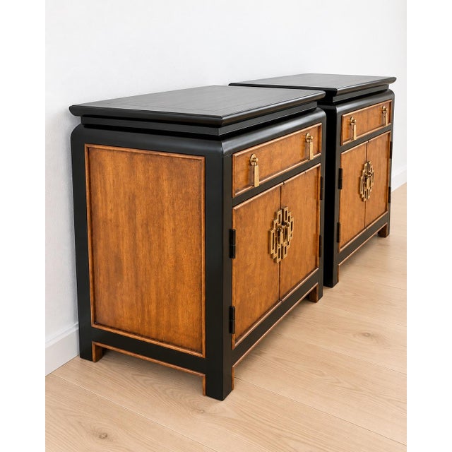Century Furniture Raymond Sobota by Century Mid Century Modern Chin Hua Nightstands, 2 Pieces For Sale - Image 4 of 7