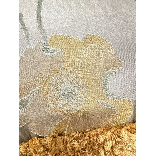Vintage Floral Satin & Tapestry Pillows - Set of 3 For Sale - Image 13 of 14