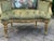1960s French Louis XVI Gold Beech Green Velvet Loveseat 1 Pc For Sale - Image 11 of 13