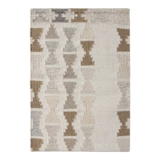 Muted Scandinavian Kilim Rug by Celerie Kemble for Chairish, 5'x8' For Sale