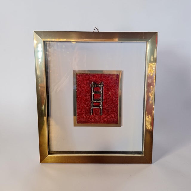 1950s La Scala Multiple Wall Sculpture in Silver Metal by Emilio Scanavino, Italy, 1950s For Sale - Image 5 of 5