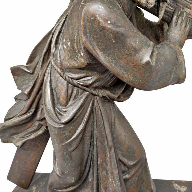 Christ Carrying the Cross in Bronze For Sale - Image 5 of 9