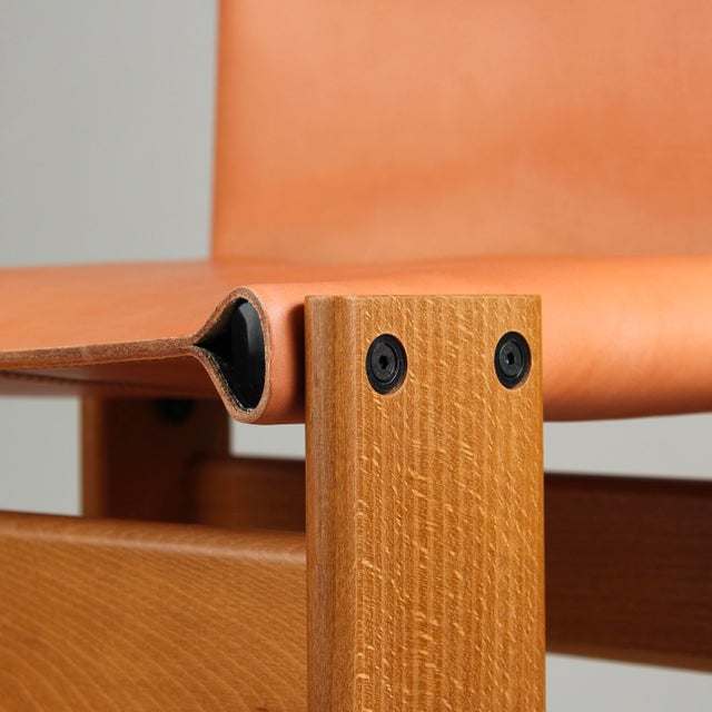 Monk Chairs in Walnut and Buffalo Leather by Afra and Tobia Scarpa for Molteni, 1973, Set of 8 For Sale - Image 6 of 18