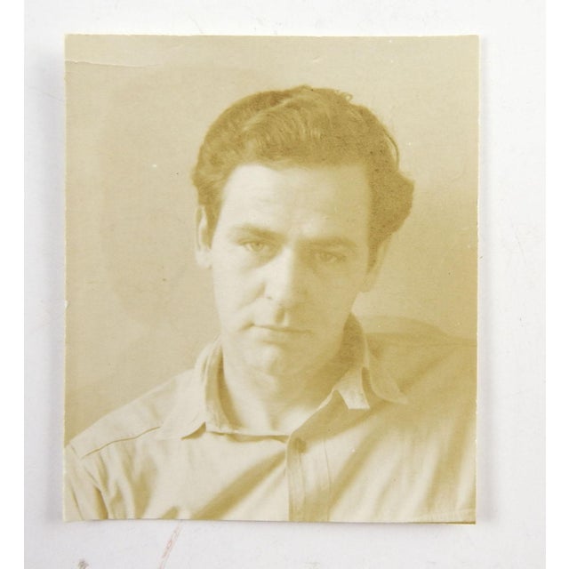 1945 Helen Levitt Silver Gelatin Portrait Photographs of James Agee - A Pair For Sale - Image 4 of 8