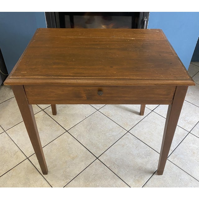 Vintage Desk in Oak with Large Drawer, 1950 For Sale - Image 11 of 18