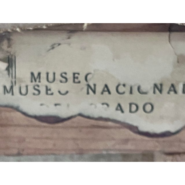 Textile Late 19th Century Spanish Museum Copy After David Teniers the Younger – Tavern Interior Oil on Canvas, Prado Provenance For Sale - Image 7 of 9