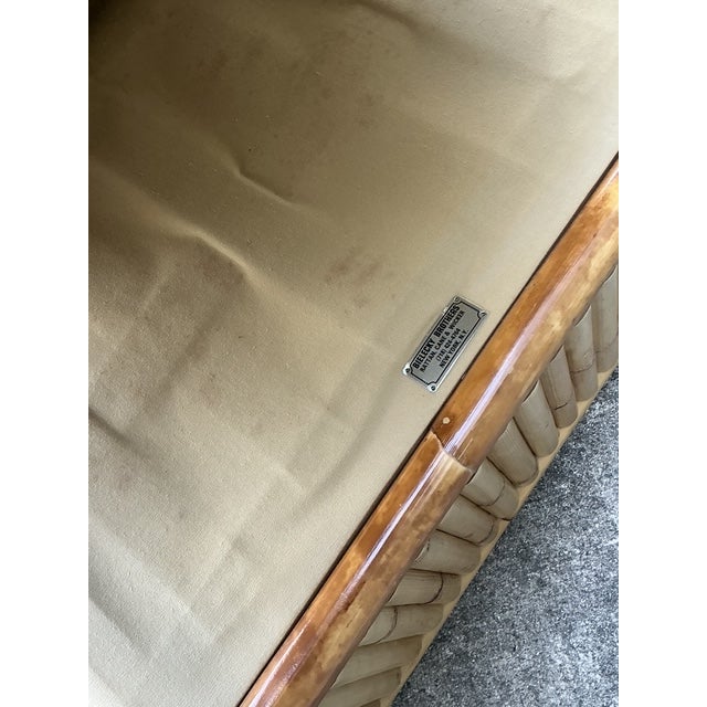 Vintage Bielecky Brothers Rattan Lounge Chair For Sale - Image 10 of 12