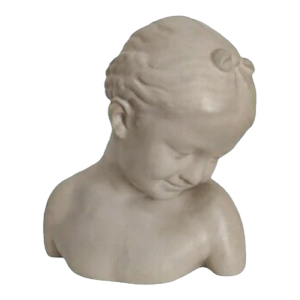 Vintage Austin Production Smiling Girl Bust Sculpture