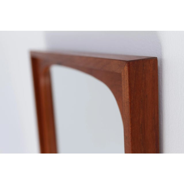 Large Mid-Century Modern Danish Teak Mirror, 1960s For Sale - Image 17 of 18
