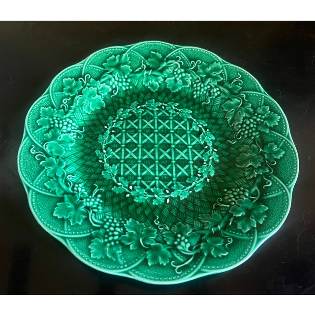 Late 19th Century Wedgwood Majolica Wall Plate English ,C. 1884 For Sale - Image 5 of 9