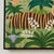 Green Vintage Naive Painting of a Tiger and a Lion in a Jungle Signed Cadena For Sale - Image 8 of 11
