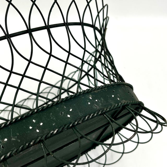 Late 20th Century Vintage Oval Toleware Planter Cachepot Jardiniere Centerpiece Made in Mexico For Sale - Image 5 of 11