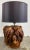 Vintage Knotty Burled Wood Table Lamp For Sale - Image 4 of 9