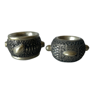 Vintage Pair of West African Manilla Currency Bracelets Pre-1940