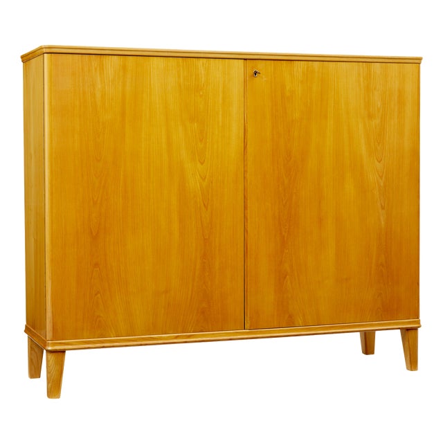 Mid-Century Swedish Elm Sideboard from SMF Bodafors, 1950 For Sale