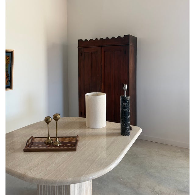 Robert Sonneman Cylindrical Marble Lamp For Sale - Image 6 of 17