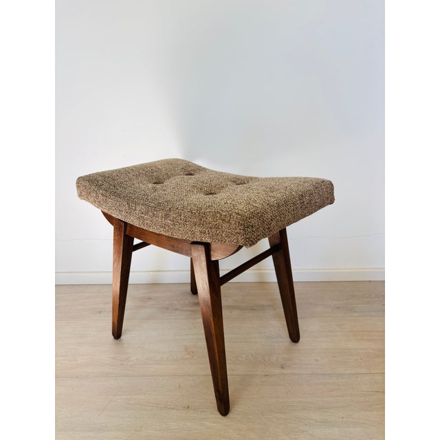 Brown Vintage Ottoman by TON, Czechoslovakia, 1970s For Sale - Image 8 of 8