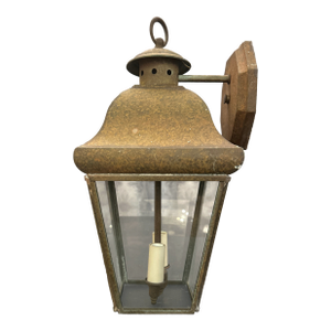 Antique Rustic Metal Lantern Light