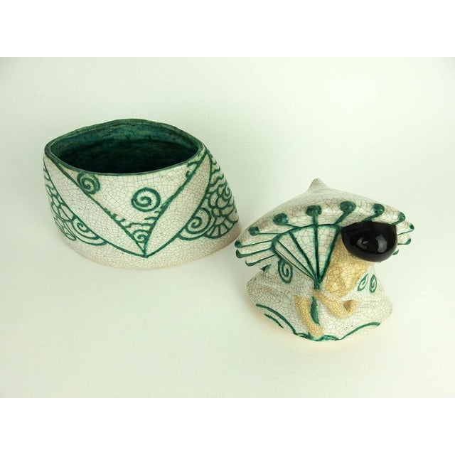 Art Deco Ceramic Box by Cazaux, 1920s For Sale - Image 6 of 11