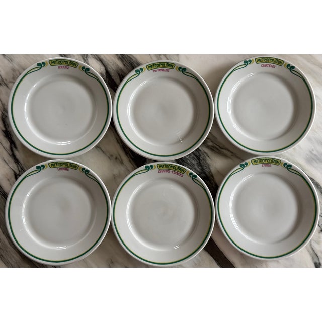 Porcelain De Paris Dessert Plates - Set of 6 For Sale - Image 12 of 14