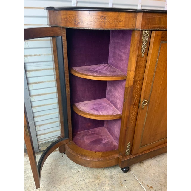Beautiful 19th Century Inlay Walnut Credenza For Sale - Image 10 of 12