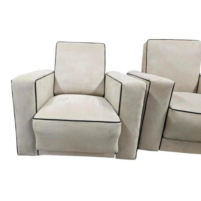 Art Deco British Reclining Armchairs, 1930, Set of 2 For Sale - Image 6 of 9