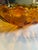 1970s Vintage Amber Sunflower Footed Glass Bowl, Attributed to Indiana Glass For Sale - Image 5 of 8