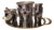 Alessi Mercurio Barware Set in Stainless Steel, 1970s, Set of 5 For Sale