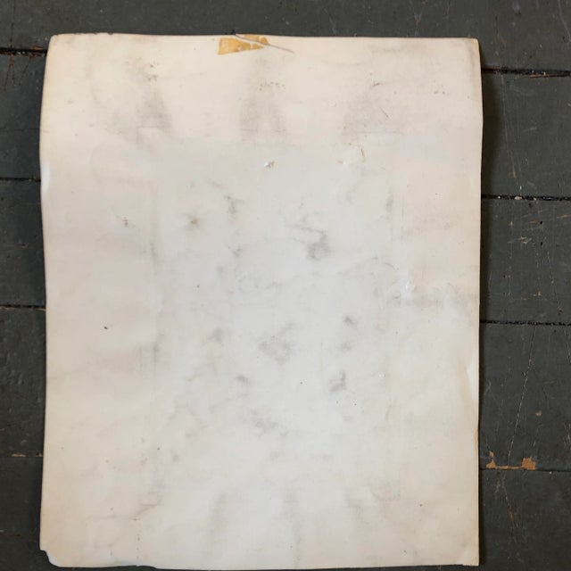 Original Vintage Paul Swan Rocky Seascape Watercolor Painting Signed For Sale - Image 4 of 5