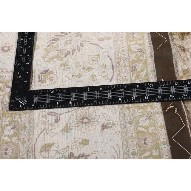 Textile Vintage Persian Silk Qum Rug - 08'00 X 11'01 For Sale - Image 7 of 10