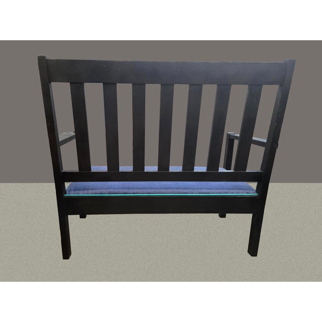 Updated Antique Arts & Crafts Hall Bench For Sale In Palm Springs - Image 6 of 8
