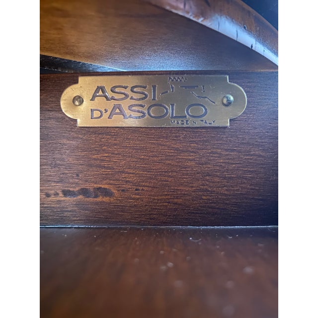 Wood Late 20th Century Assi D’Asolo Italian Cherrywood Rotating Storage Side Table For Sale - Image 7 of 8