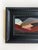 Pair of Abstract Landscape Paintings With Matching Black Vintage Frames For Sale - Image 4 of 7