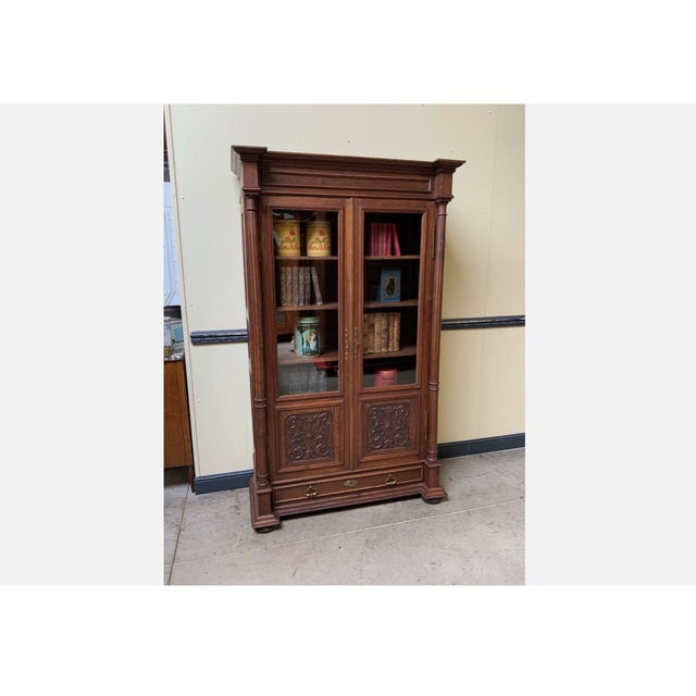 19th Century Antique Gründerzeit Display Bookcase, 1880 For Sale - Image 5 of 10