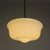 Art Deco Pendant Lamp with White Glass Shade, 1930s For Sale - Image 6 of 18
