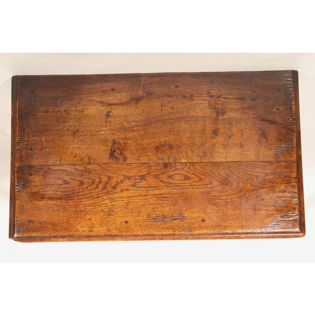Antique Tudor Style Oak Side Table For Sale In Los Angeles - Image 6 of 10