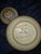This is a hand-painted Italian majolica ceramic lidded jar or canister, featuring a classic floral and scrollwork design...