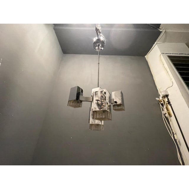 Cubic Light Pendant by Gaetano Sciolari , 1970s For Sale - Image 6 of 17