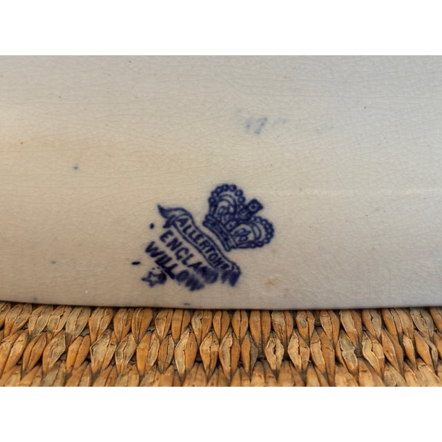 Early 20th Century Blue Willow Platter From Allertons of England For Sale - Image 17 of 17