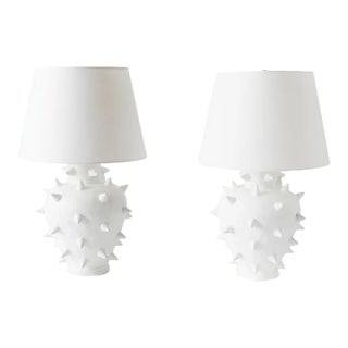 1960s Mid-Century Plaster Lamps - a Pair For Sale