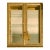 Italian Horchow Creazioni Artistiche Rococo Baroque Gold Leaf Cabinet Glass Shelves For Sale