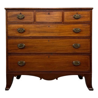Antique Late Georgian Mahogany Chest of Drawers, 1790 For Sale