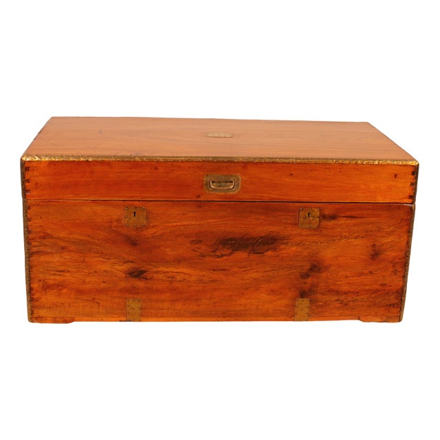 19th Century Marine Chest in Camphor Wood For Sale