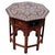 2000 - 2009 Indian Rosewood Octagonal Side Table with Floral Inlay For Sale - Image 5 of 5