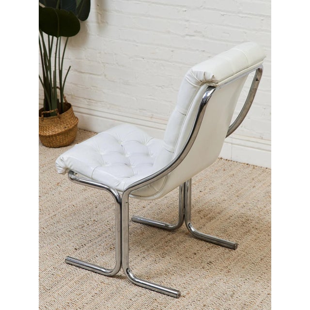 1970’s Daystrom Chrome Cantilever Chairs For Sale - Image 11 of 12