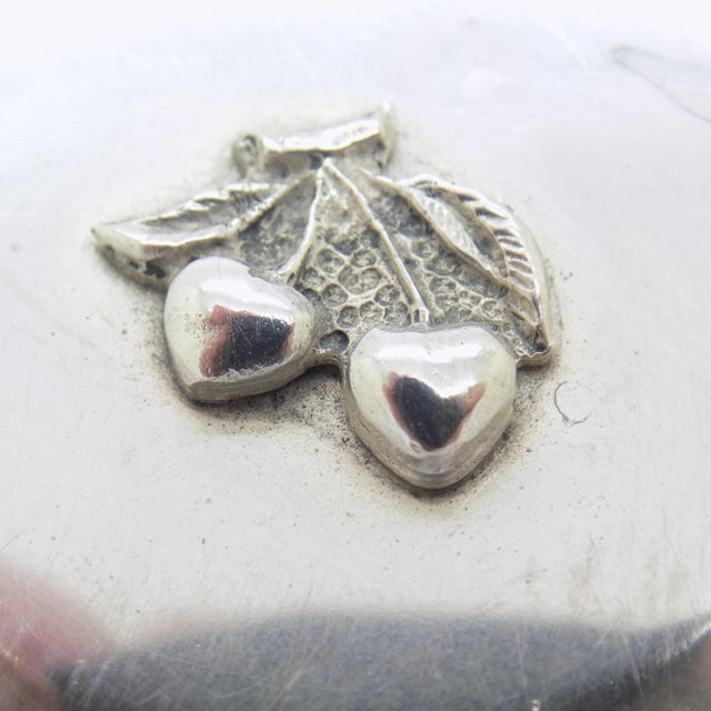 Vintage Italian Handmade 925 Sterling Silver Pill Snuff Trinket Box, Alessandria, 1970s For Sale - Image 9 of 17