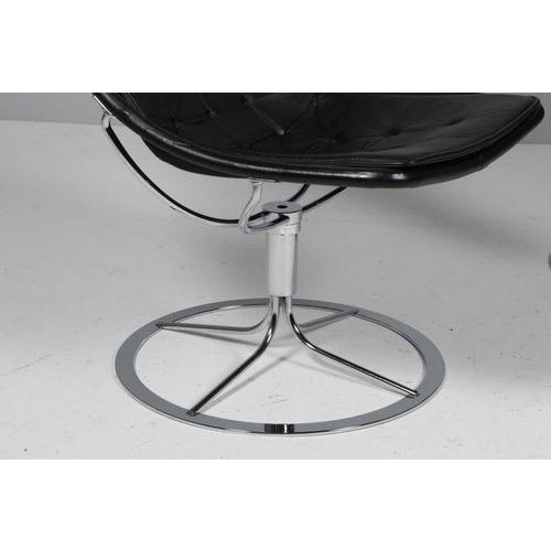 Bruno Mathsson Jetson Lounge Chairs with Black Leather by Bruno Mathsson, 2000s, Set of 2 For Sale - Image 4 of 7