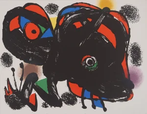 Joan Miro, Wild Animal, 1976, Original Lithograph